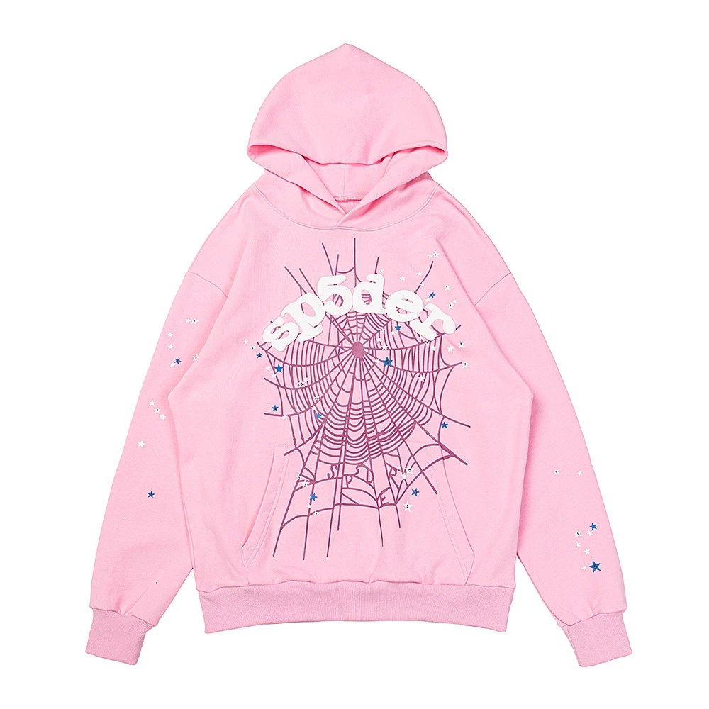 High Street Spider Web Hoodie Set in Blush Pink - Related Product - Cnfans