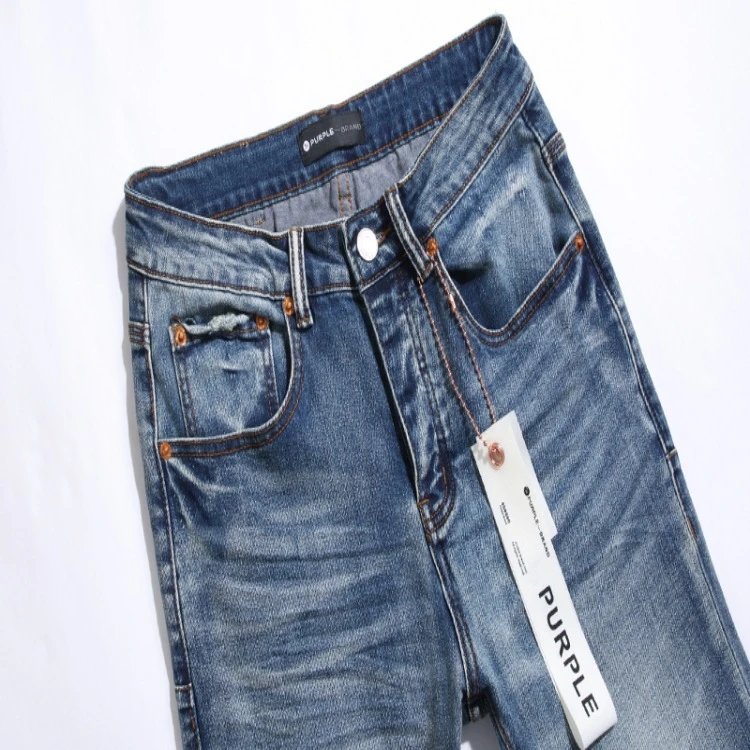 Distressed Denim Jeans Indigo - Gallery Image 2 - Detailed View