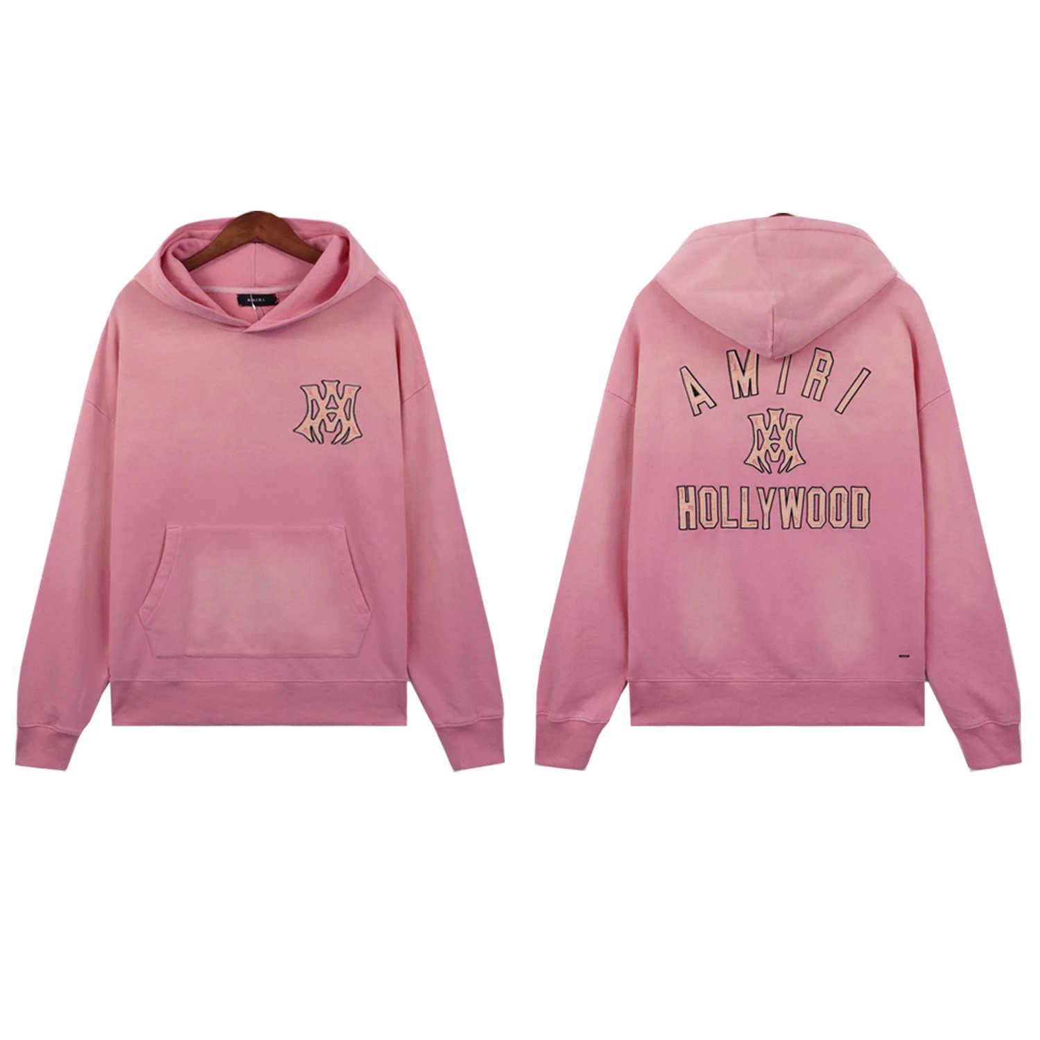 Amiri Distressed Embroidery Hoodie Multicolor - Gallery Image 2 - Detailed View