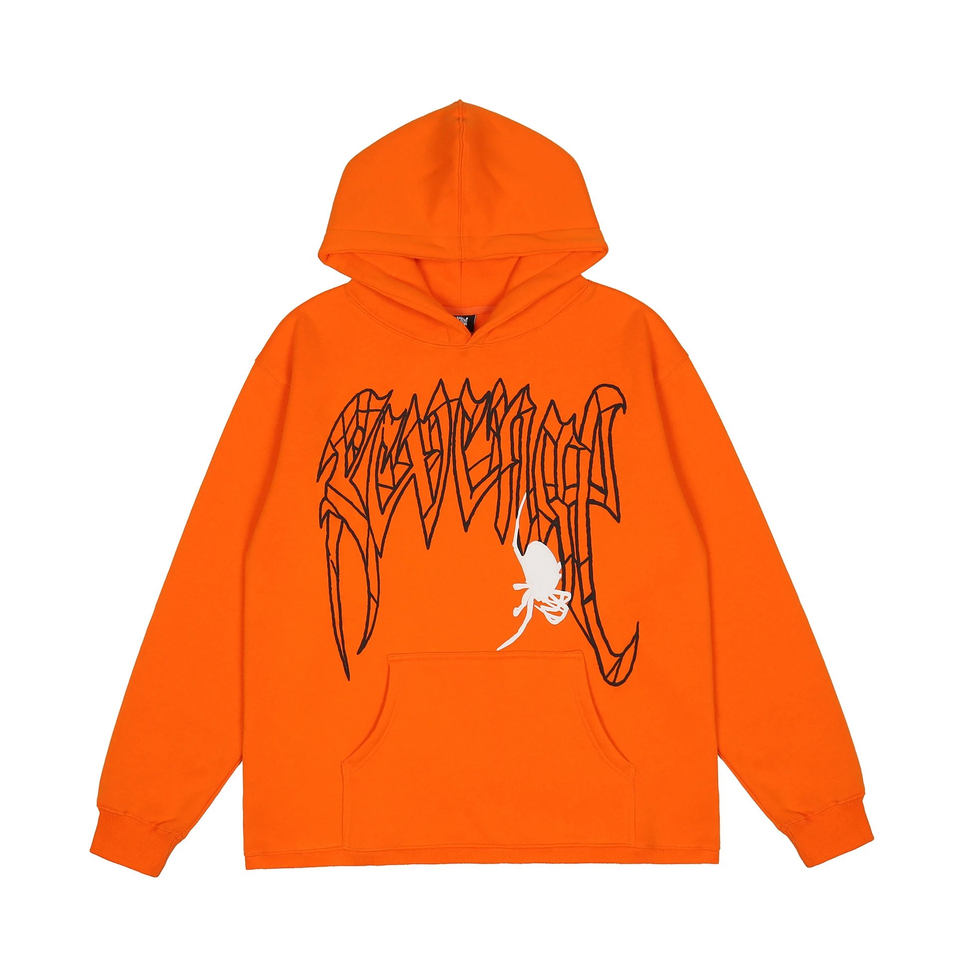 Streetwear Graphic Hoodie Amber Orange - Revenge - Cnfans - $35.16