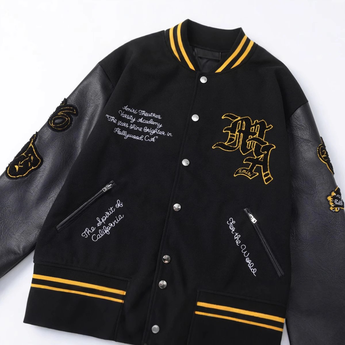 Amiri Lion Varsity Jacket Multi - Gallery Image 3 - Detailed View