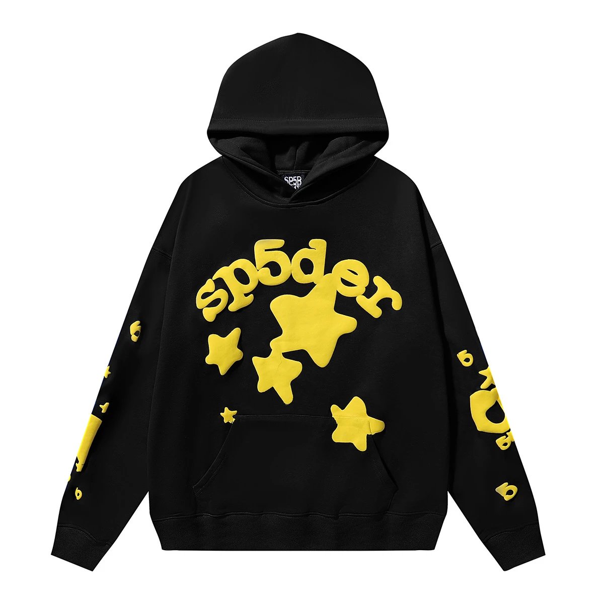 High Street Star Print Hoodie Set in Onyx Black - Related Product - Cnfans