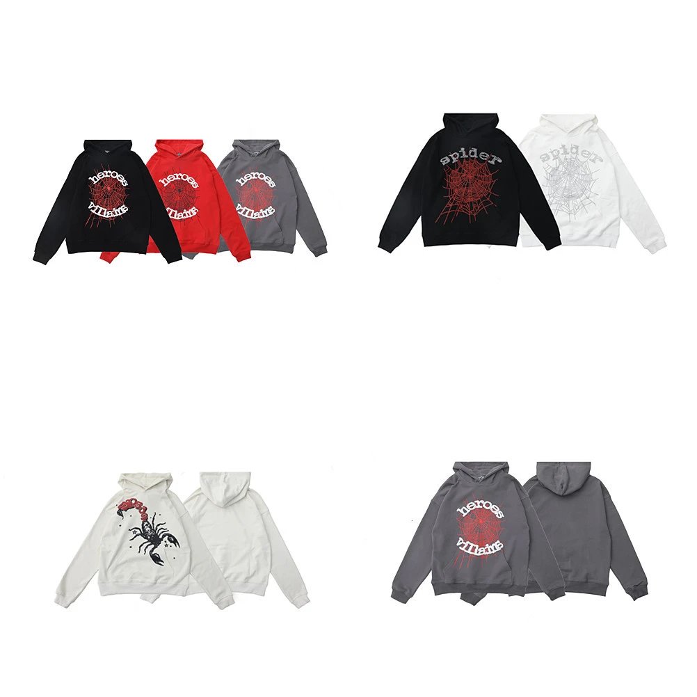 High Street Unisex Hoodie Scarlet - Gallery Image 1 - Detailed View