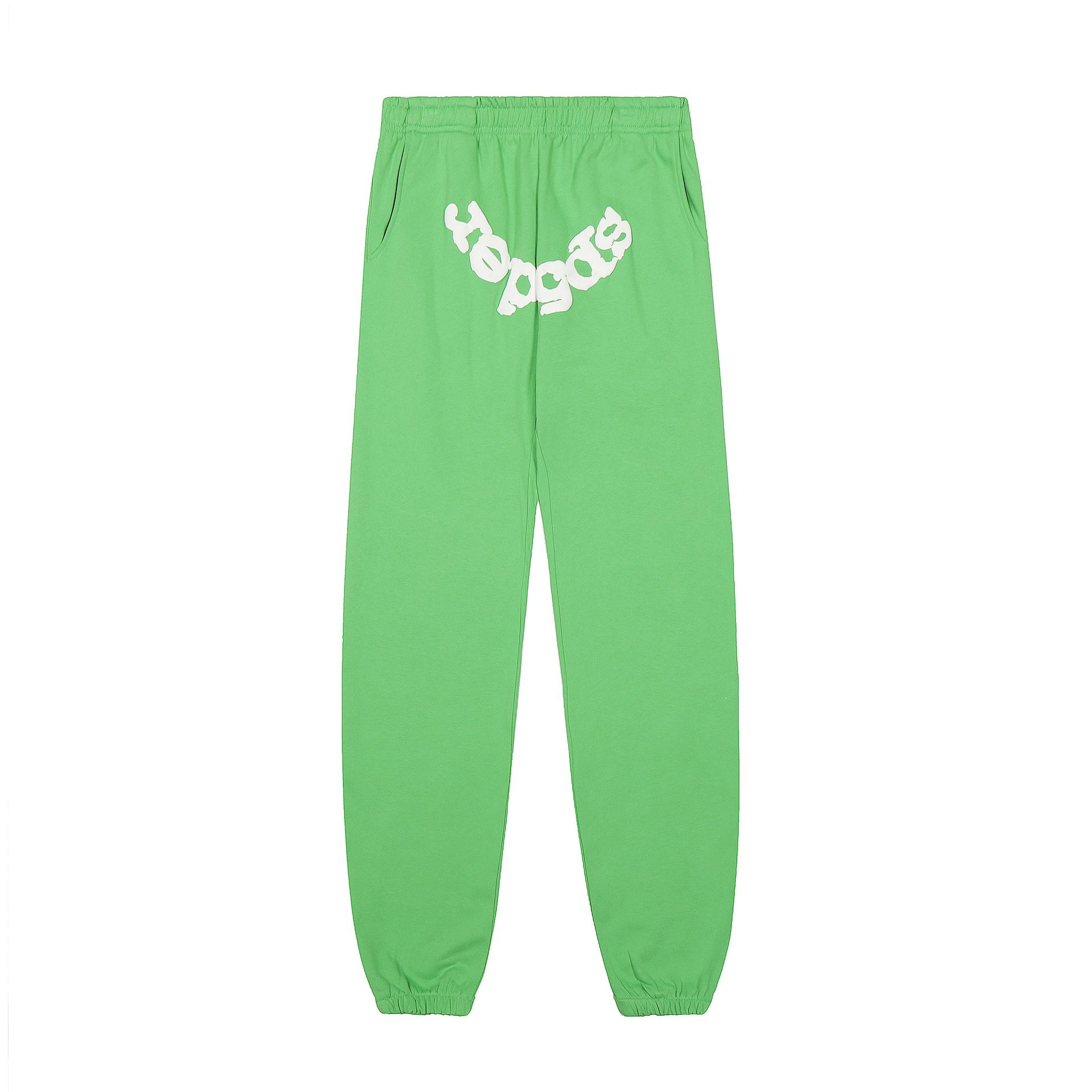 High Street Tracksuit Set in Luxe Emerald - Sp5der - Cnfans - $33.23