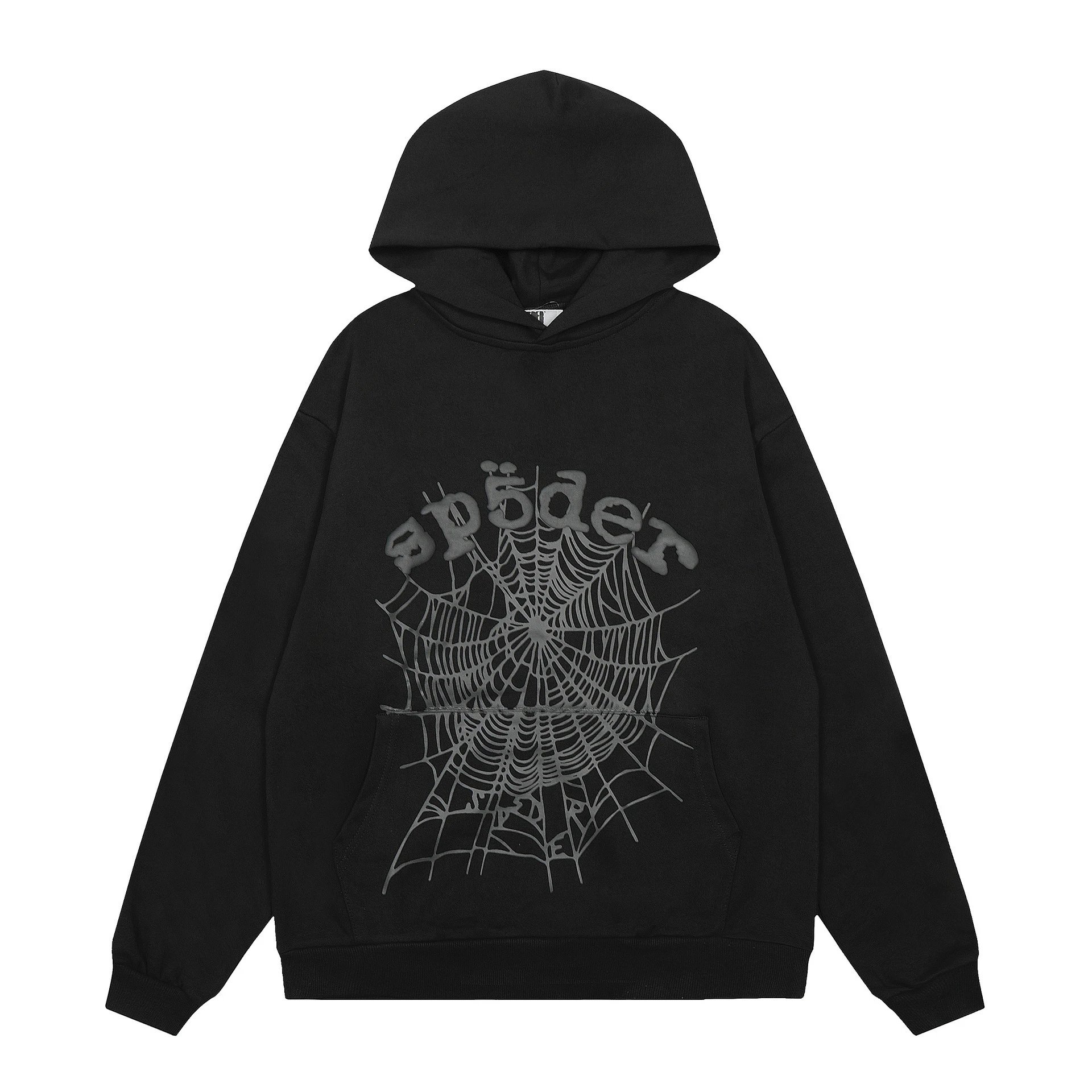 High-Street Hoodie Set Onyx Black - Sp5der - Cnfans - $34.84