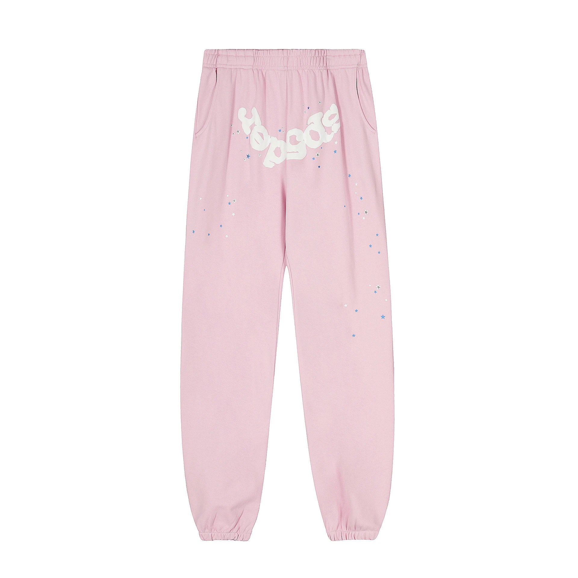 High Street Tracksuit Pants Pastel Pink - Sp5der - Cnfans - $33.23