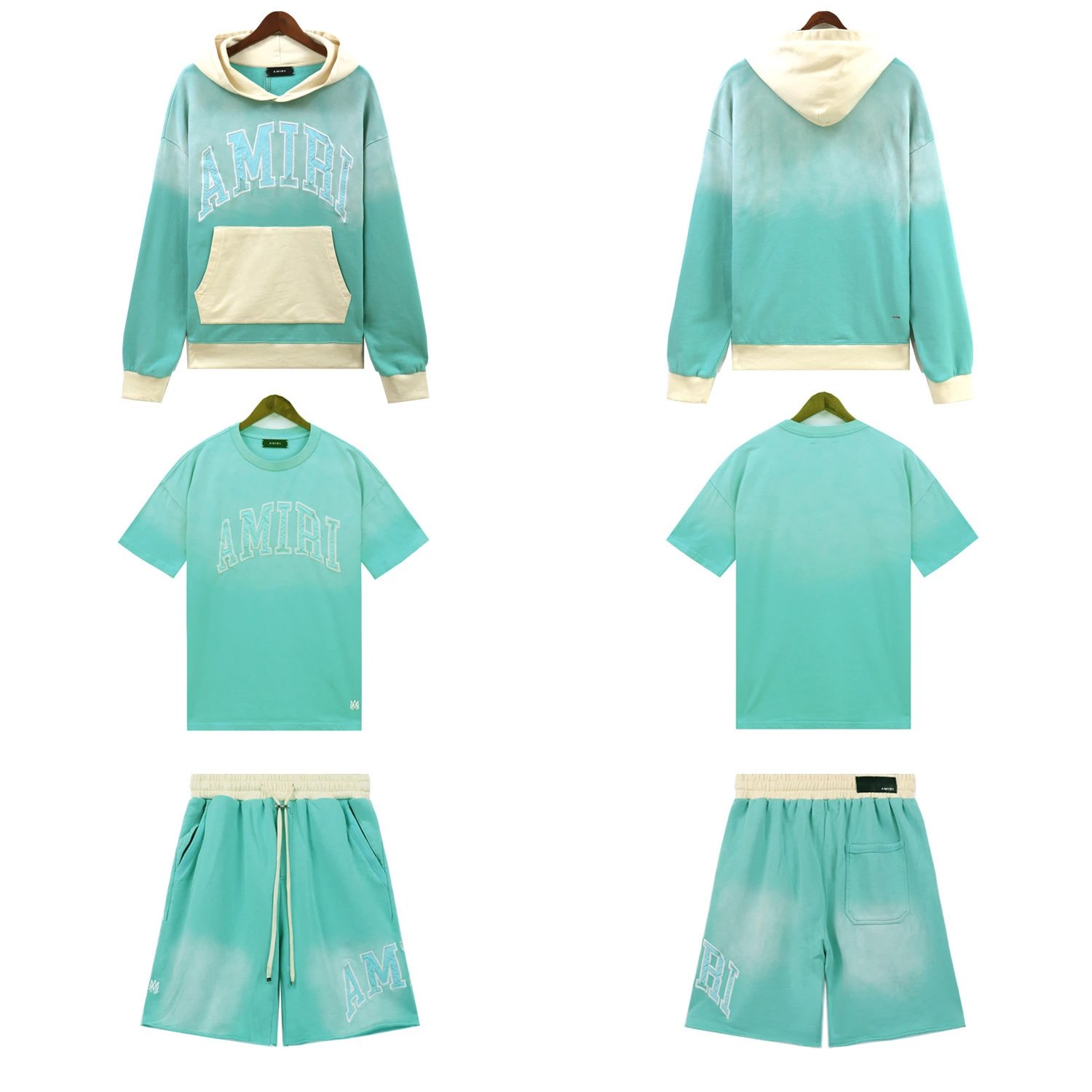 Amiri Tie-Dye Patchwork Hoodie Multicolor - Gallery Image 3 - Detailed View