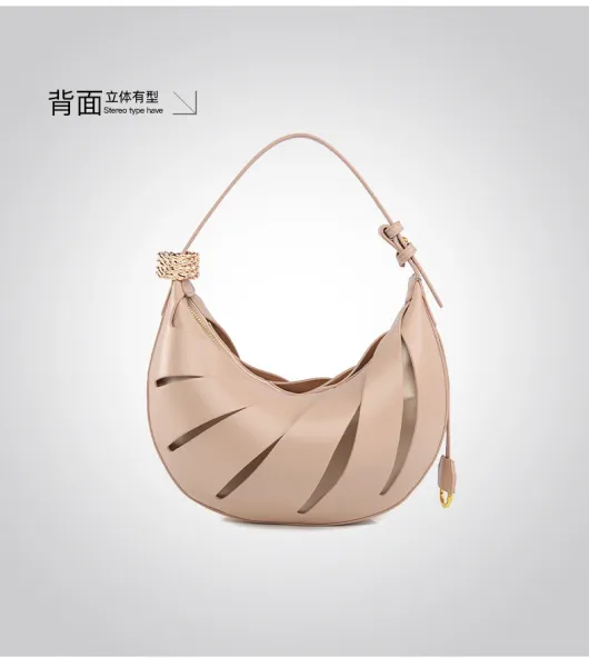 Telfar Moon Bag Cream Cut-Out Hobo Bag - 19