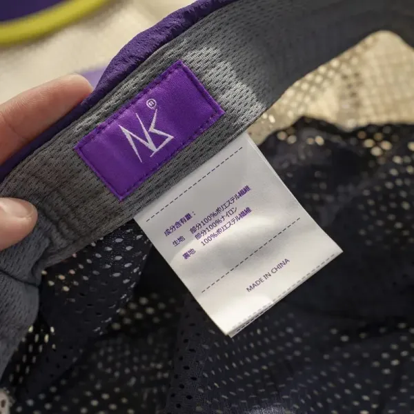 NS Running Cap Purple with Yellow Trim and Mesh Panels Baseball Cap - 14