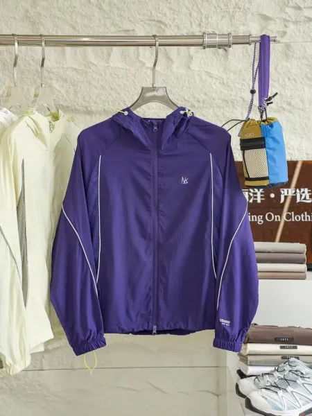 NK Windbreaker Purple Outdoor Performance Jacket - 1