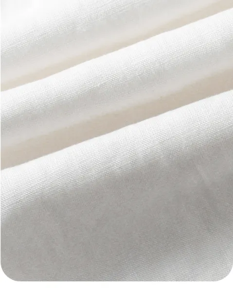 Design Linen Wide-Leg Trousers White Pants - 11