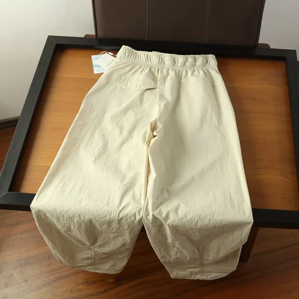 Design Quick-Dry Elastic Waist Shorts in Black, Purple, Olive Green, Beige, Pink - 11