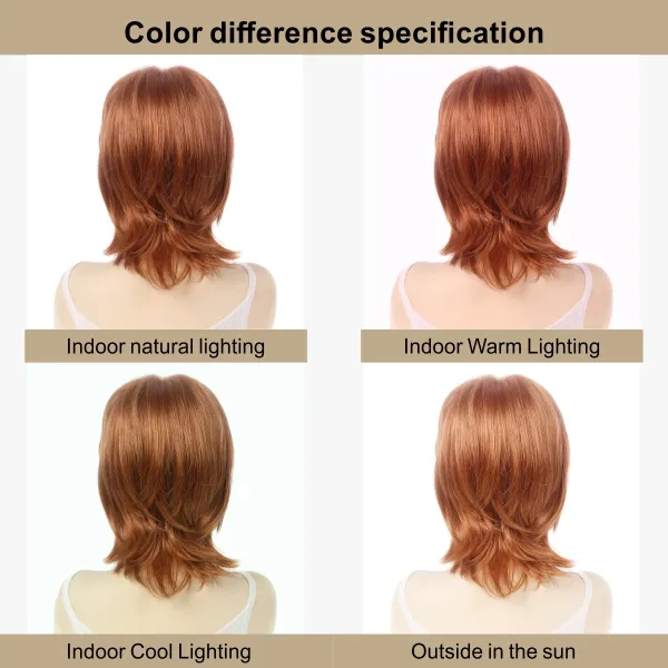 FANTASYWIG GF-W6124#16H613 Ash Blonde Layered Bob Wig - 20