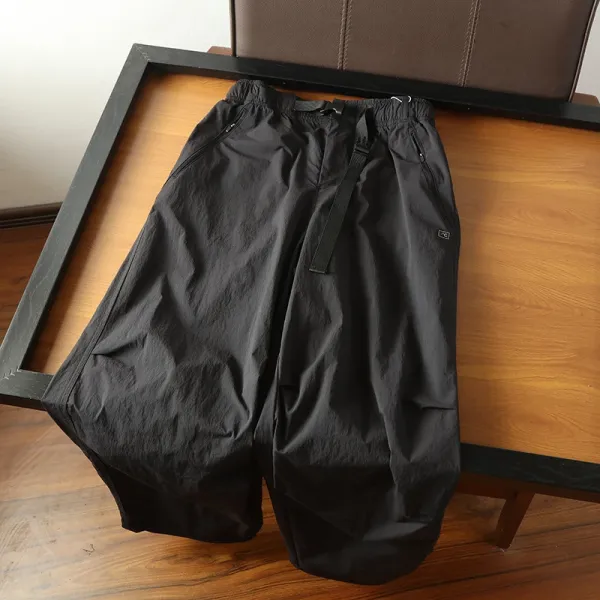 Design Quick-Dry Elastic Waist Shorts in Black, Purple, Olive Green, Beige, Pink - 23