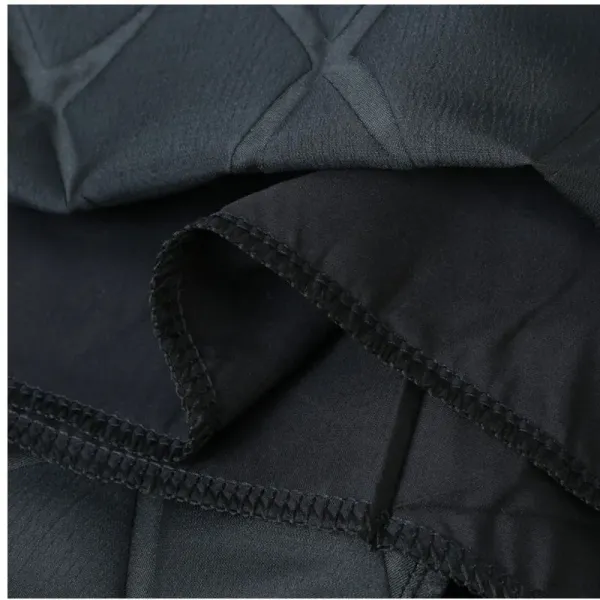 Quilted A-Line Midi Skirt in Black - 12