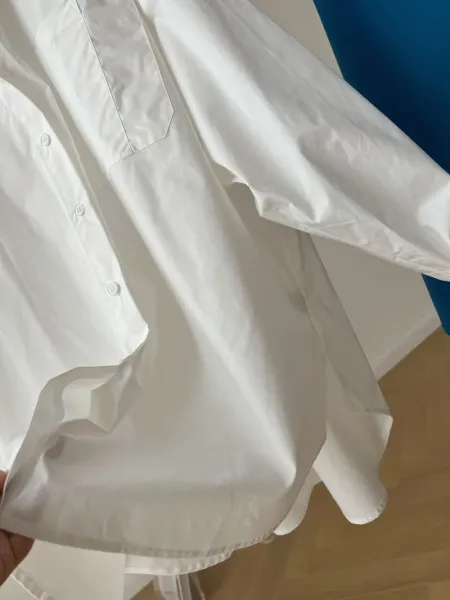 Oversized Button-Up Shirt Blue - 20