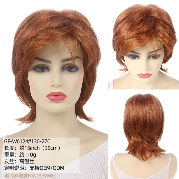 FANTASYWIG GF-W6124#16H613 Ash Blonde Layered Bob Wig - 11