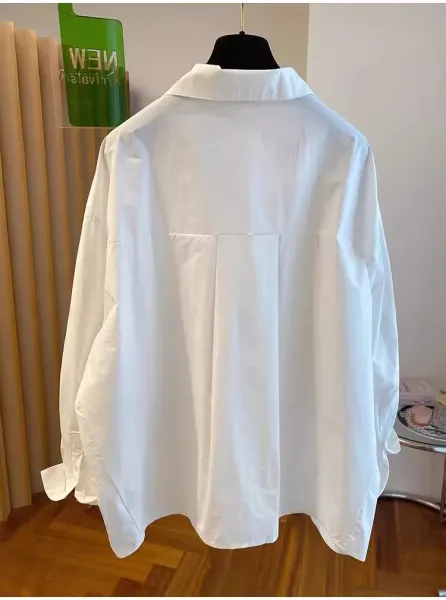 White Chinese Knot Button Shirt - 10