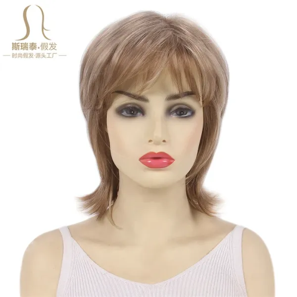 FANTASYWIG GF-W6124#16H613 Ash Blonde Layered Bob Wig - 12
