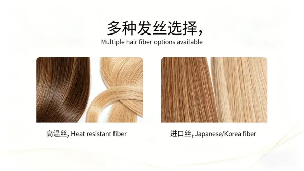 Si Rui Tai Pink Ombre Long Wavy Hairpiece Synthetic Wig - 15