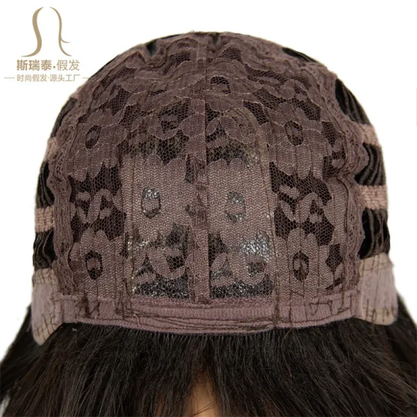 QS-KC-53 Brown Long Straight Wig with Bangs - 11