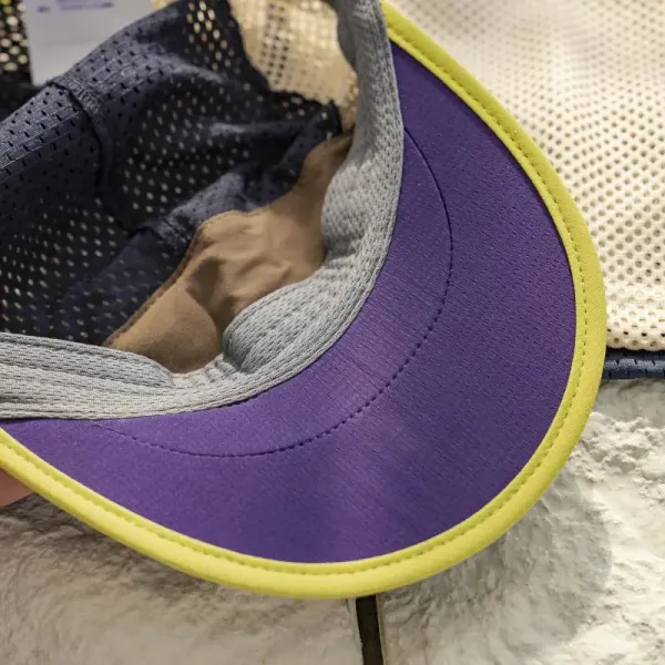 NS Running Cap Purple with Yellow Trim and Mesh Panels Baseball Cap - 12
