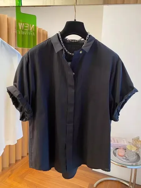 Oversized Cotton Shirt White Shirt - 18