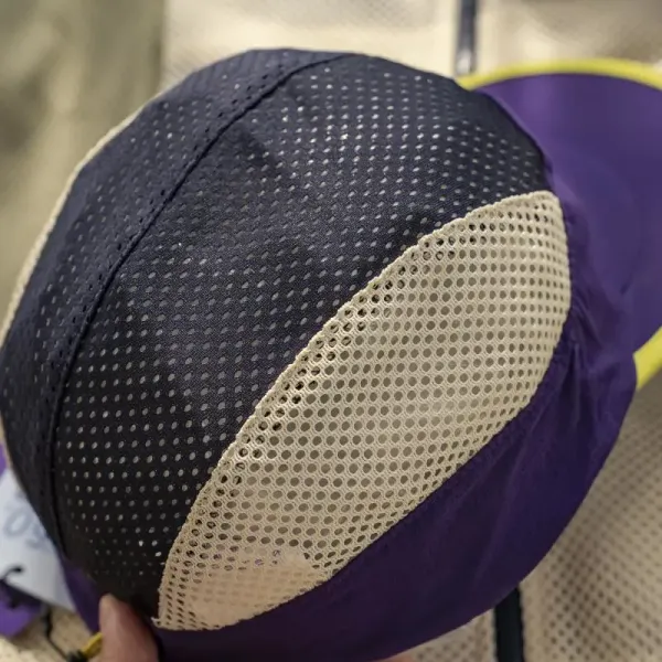 NS Running Cap Purple with Yellow Trim and Mesh Panels Baseball Cap - 17