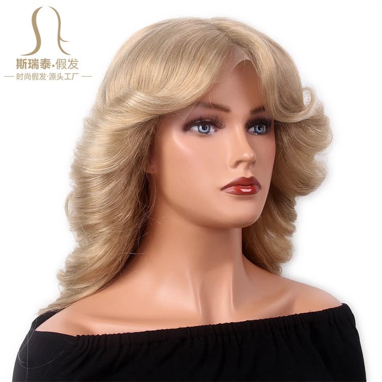 GF-SW5816#1 Black Body Wave Lace Front Wig - 14