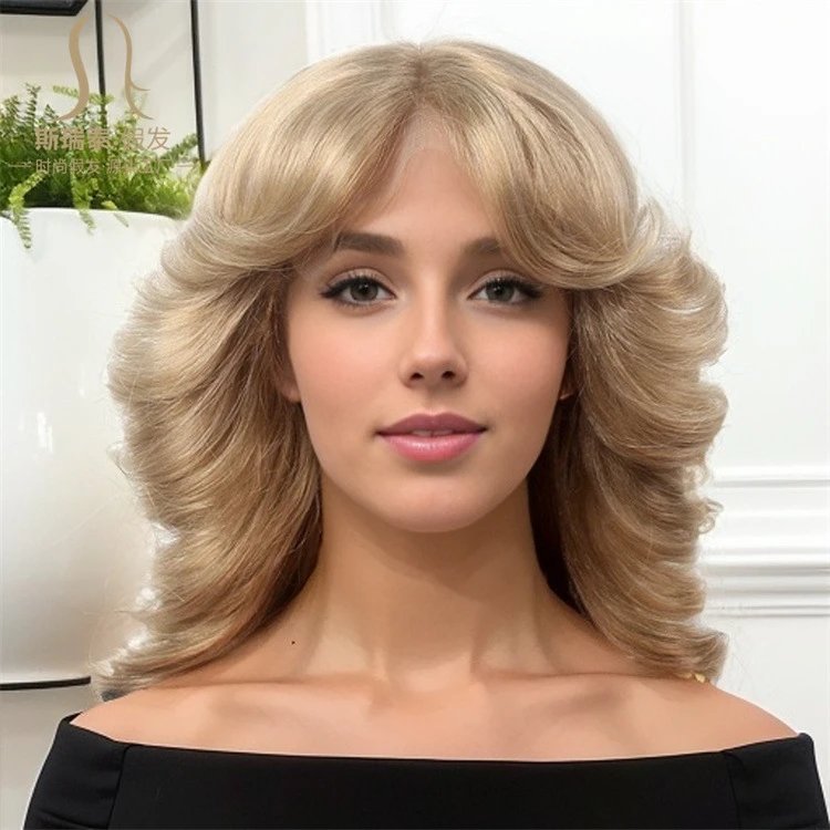 GF-SW5816#1 Black Body Wave Lace Front Wig - 16