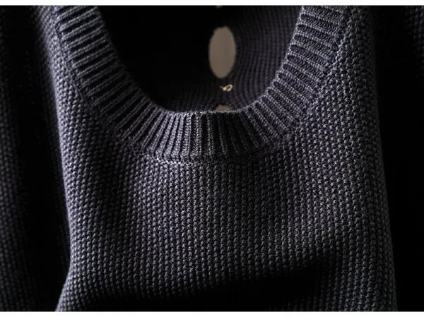 Knit Button-Front Vest Top in Black with Gold Buttons - 9