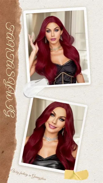 ZY-6298-2 Platinum Blonde Heat-Resistant Synthetic Wig - 11