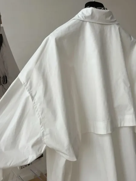 Oversized Button-Up Shirt Blue - 19