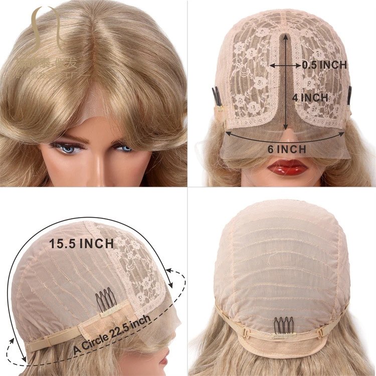 GF-SW5816#1 Black Body Wave Lace Front Wig - 27