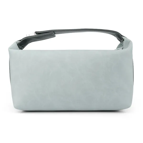 Design Minimalist Structured Underarm Bag in Mint Gray - 1
