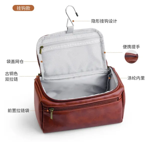 Design Hobo Bag Brown Distressed Leather Handbag - 11