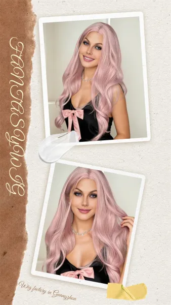 ZY-6298-2 Platinum Blonde Heat-Resistant Synthetic Wig - 7