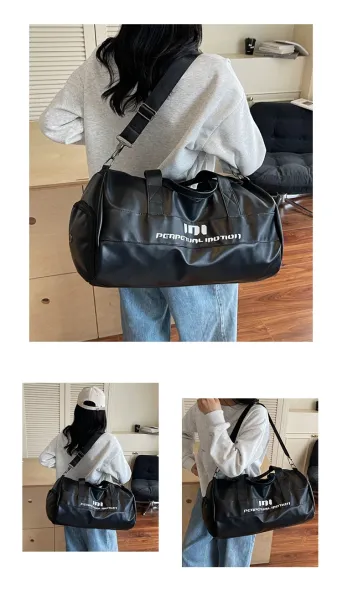 Perpetual Motion Duffle Bag White with Blue Accents - 17