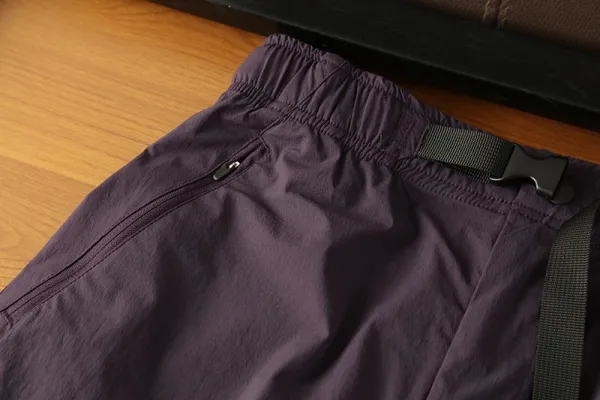 Design Quick-Dry Elastic Waist Shorts in Black, Purple, Olive Green, Beige, Pink - 17