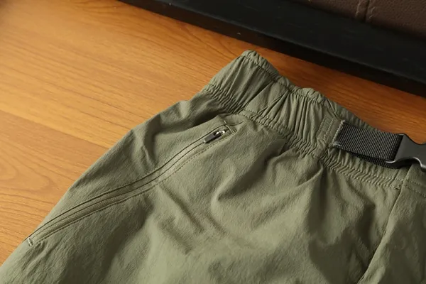 Design Quick-Dry Elastic Waist Shorts in Black, Purple, Olive Green, Beige, Pink - 22