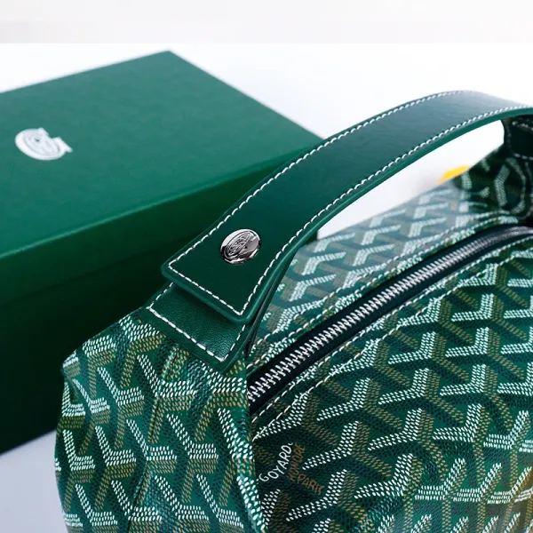 Goyard Saint-Louis PM Green Canvas Handbag - 7
