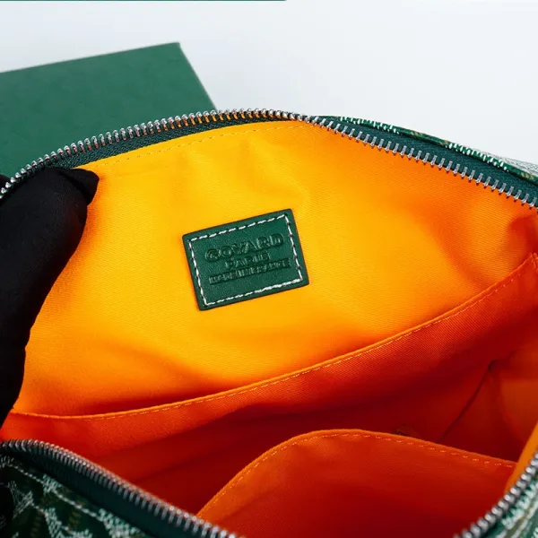 Goyard Saint-Louis PM Green Canvas Handbag - 11