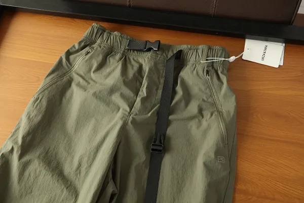 Design Quick-Dry Elastic Waist Shorts in Black, Purple, Olive Green, Beige, Pink - 21
