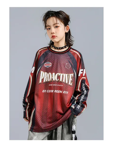 Proactive Sportswear Jersey + Tie-Dye Wide-Leg Pants Set - 13
