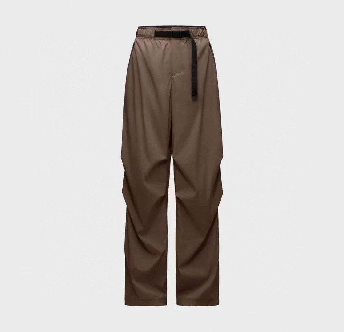 Off-White Industrial Belted Trousers Brown Pants