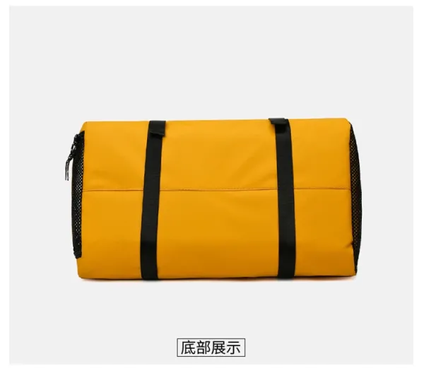 Design Sporty Duffle Bag Pink with Black Straps - 34