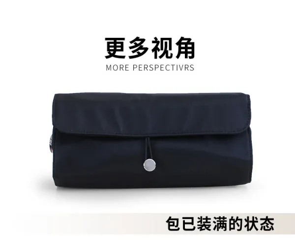 Pink Roll-Up Makeup Brush Organizer Pouch - 18