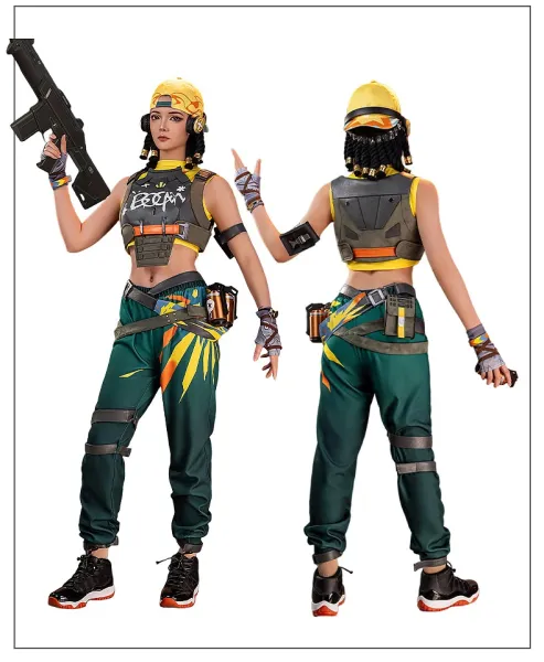 Cosplay Costume Set: Tactical Vest, Thigh Ring, Arm Bag, and Accessories for Character Roleplay - 10
