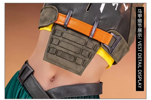 Cosplay Costume Set: Tactical Vest, Thigh Ring, Arm Bag, and Accessories for Character Roleplay - 14