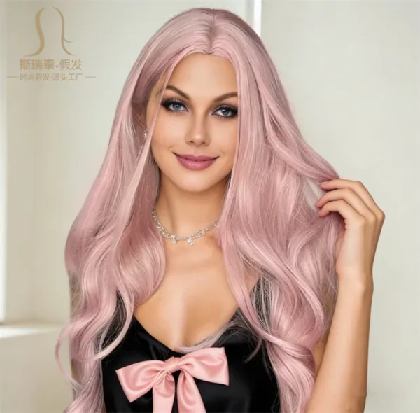 ZY-6298-2 Platinum Blonde Heat-Resistant Synthetic Wig - 15